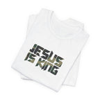 Camo Jesus is King — Revelation 19:16 Tee