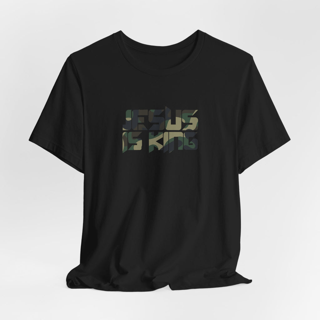 Camo Jesus is King — Revelation 19:16 Tee