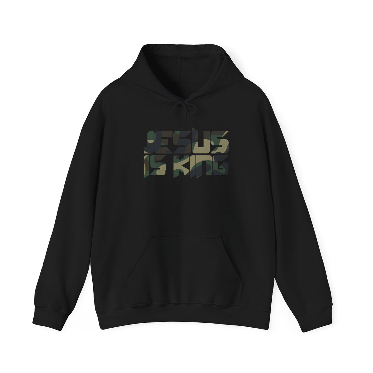 Camo Jesus is King — Revelation 19:16 Hoodie
