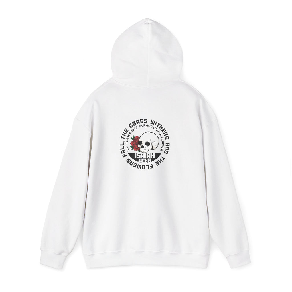 Rose Skull — Isaiah 40:8 Hoodie