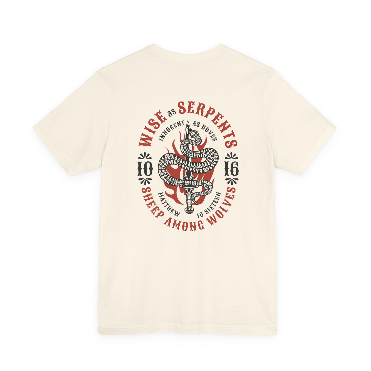 Serpents and Doves Ash — Matthew 10:16 Tee