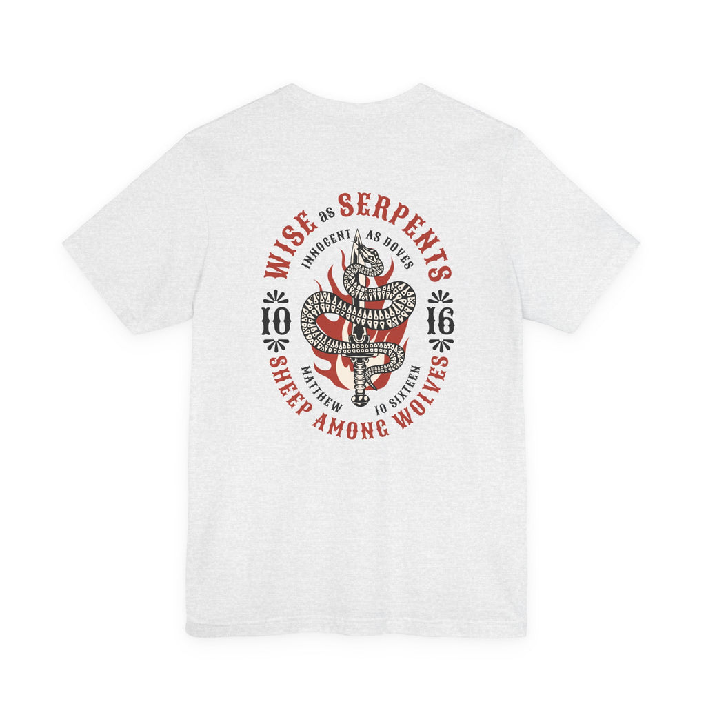Serpents and Doves Ash — Matthew 10:16 Tee