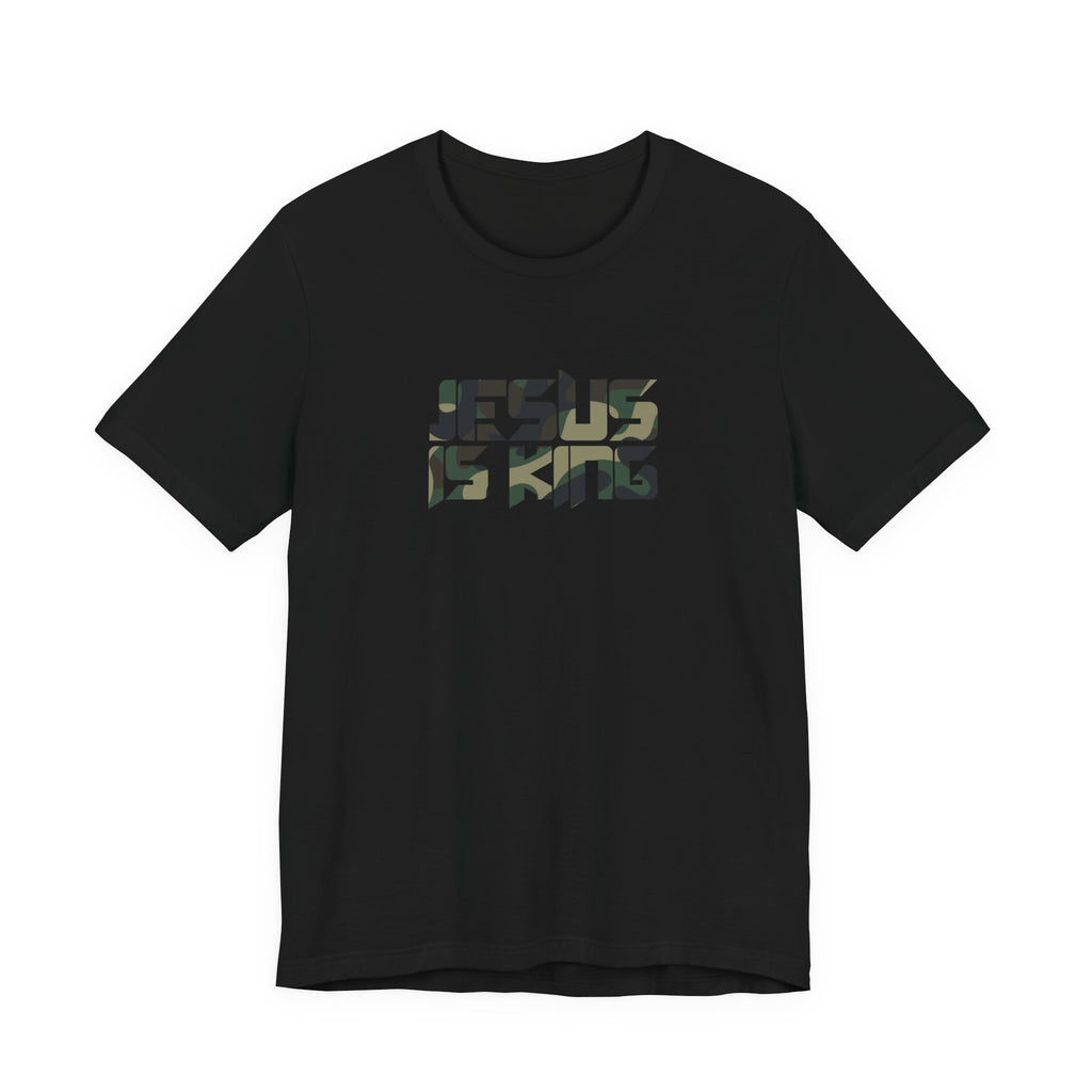 Camo Jesus is King — Revelation 19:16 Tee