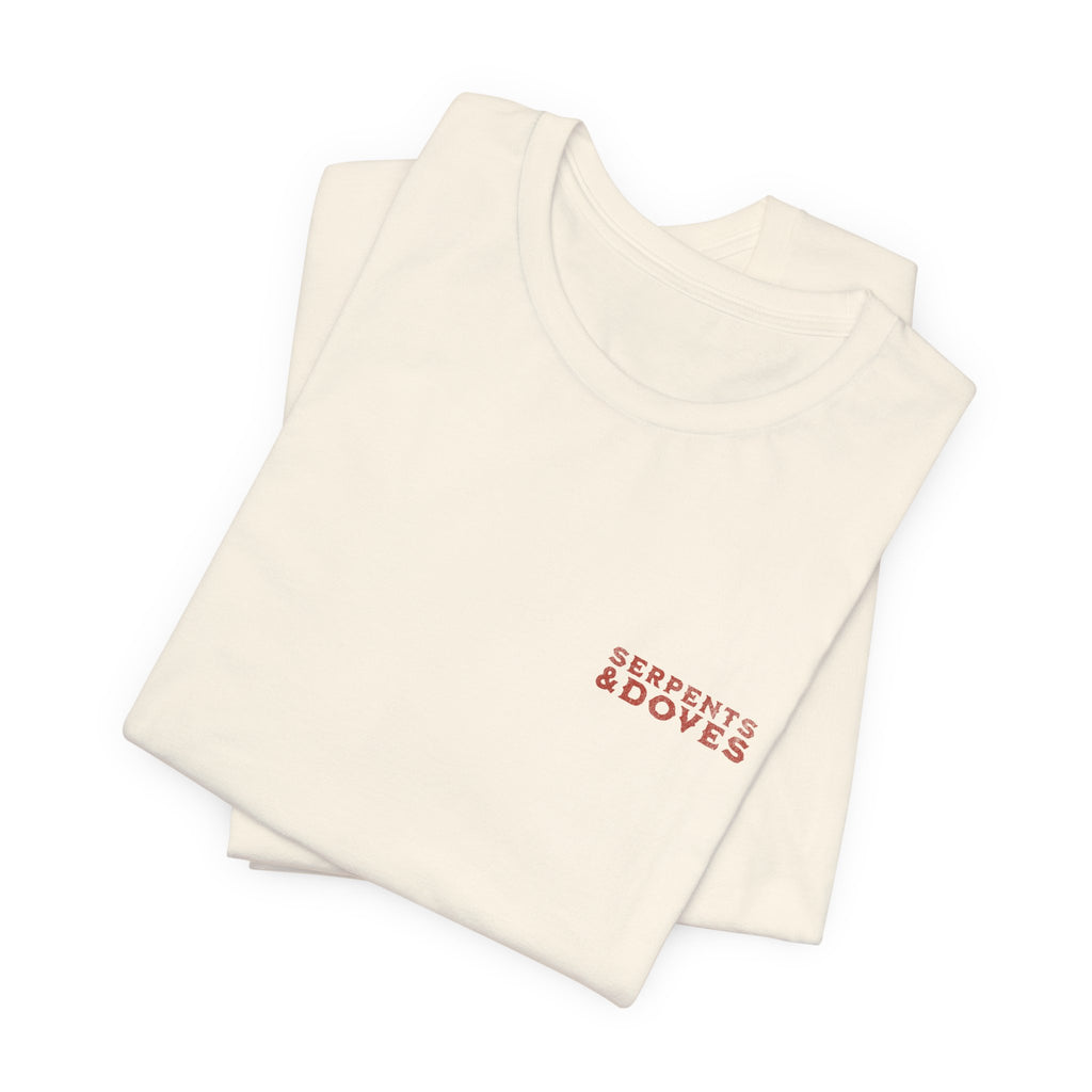 Serpents and Doves Ash — Matthew 10:16 Tee