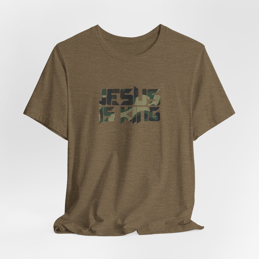 Camo Jesus is King — Revelation 19:16 Tee