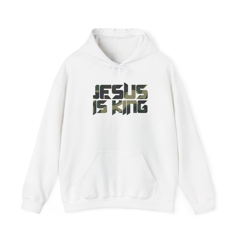 Camo Jesus is King — Revelation 19:16 Hoodie