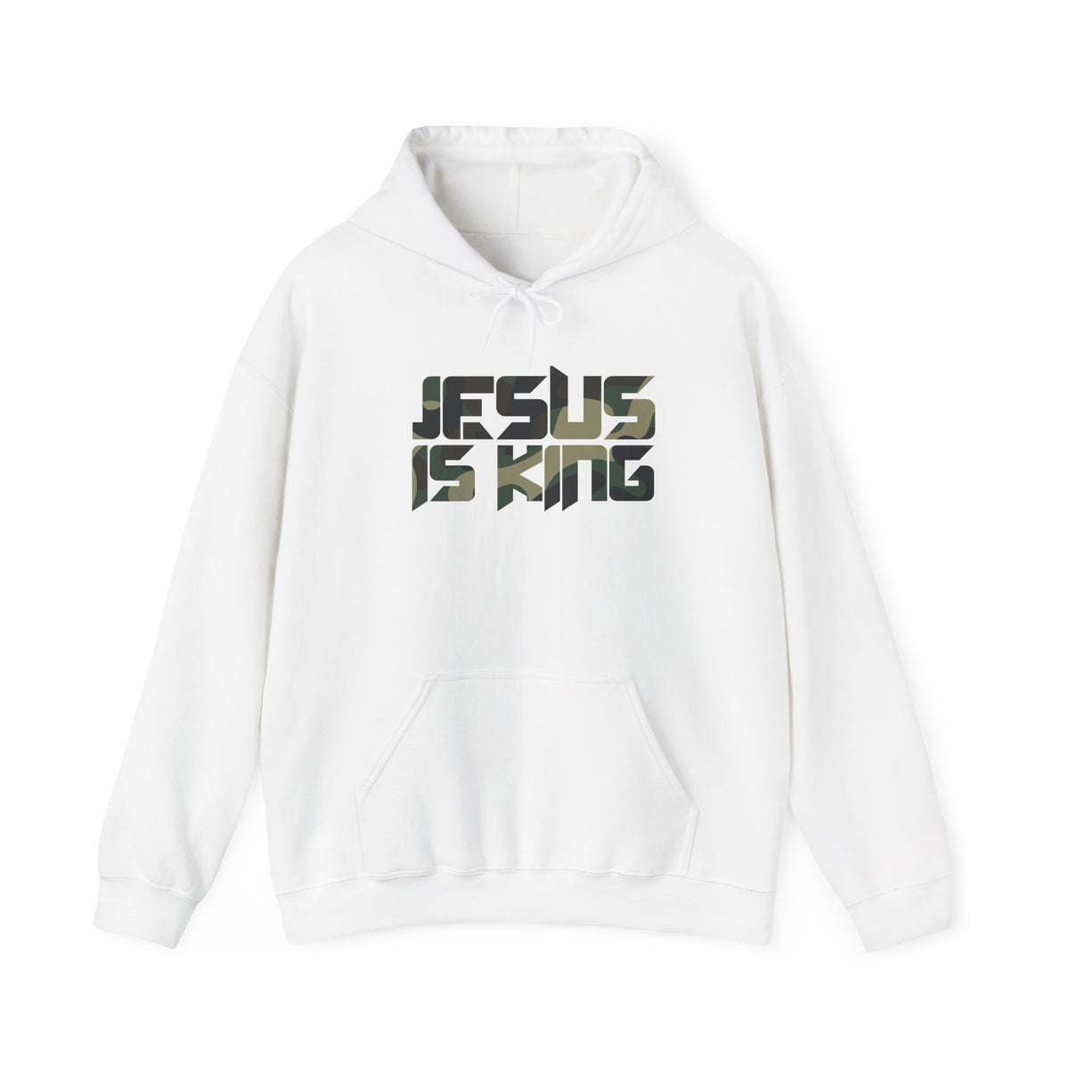 Camo Jesus is King — Revelation 19:16 Hoodie