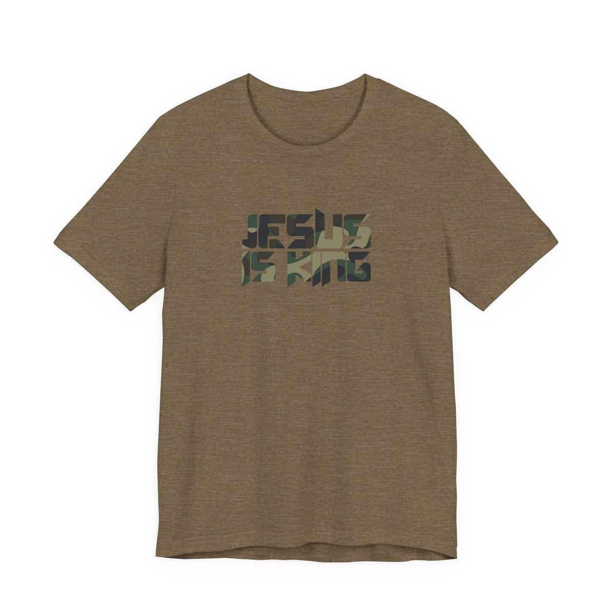 Camo Jesus is King — Revelation 19:16 Tee