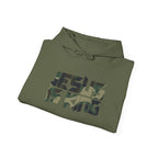 Camo Jesus is King — Revelation 19:16 Hoodie
