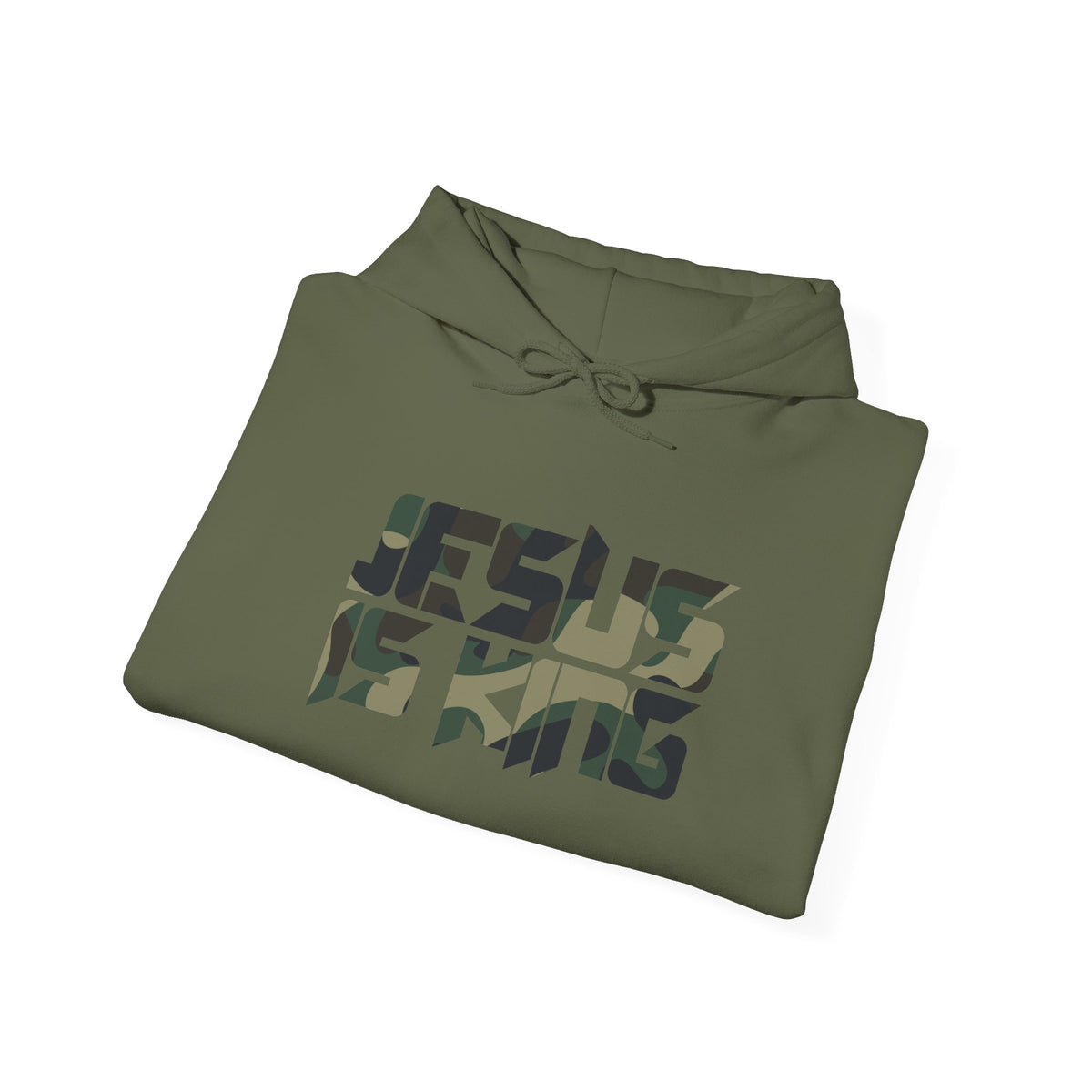 Camo Jesus is King — Revelation 19:16 Hoodie