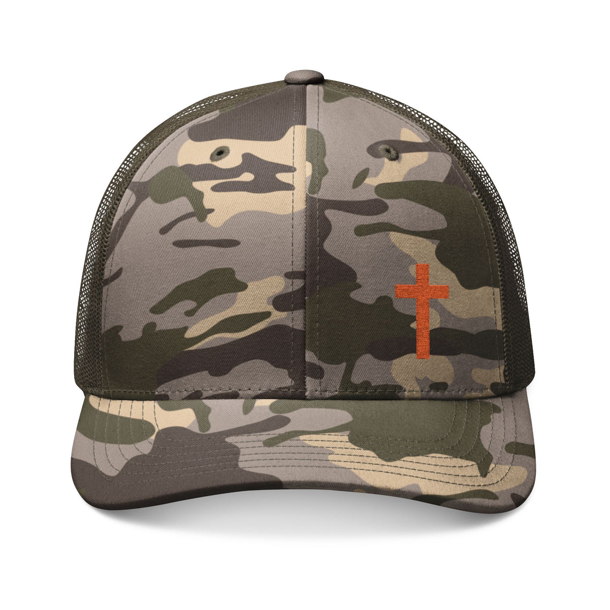 Camouflage Cross — Galatians 6:14 Cap