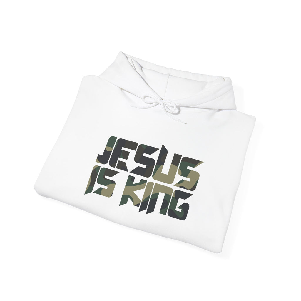 Camo Jesus is King — Revelation 19:16 Hoodie