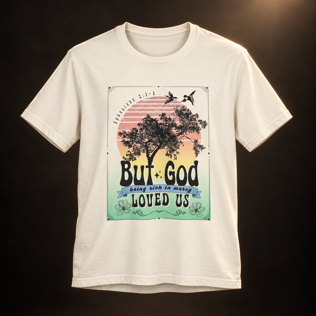But God Boho — Ephesians 2:4 Tee