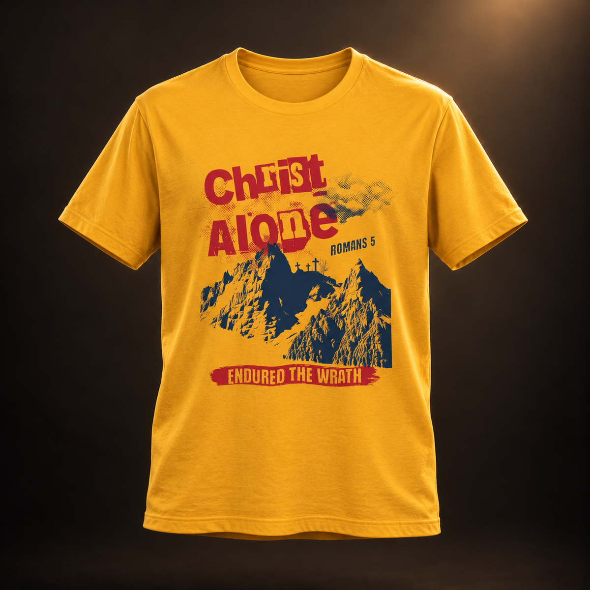 Christ Alone Mountain — Acts 4:12 Tee
