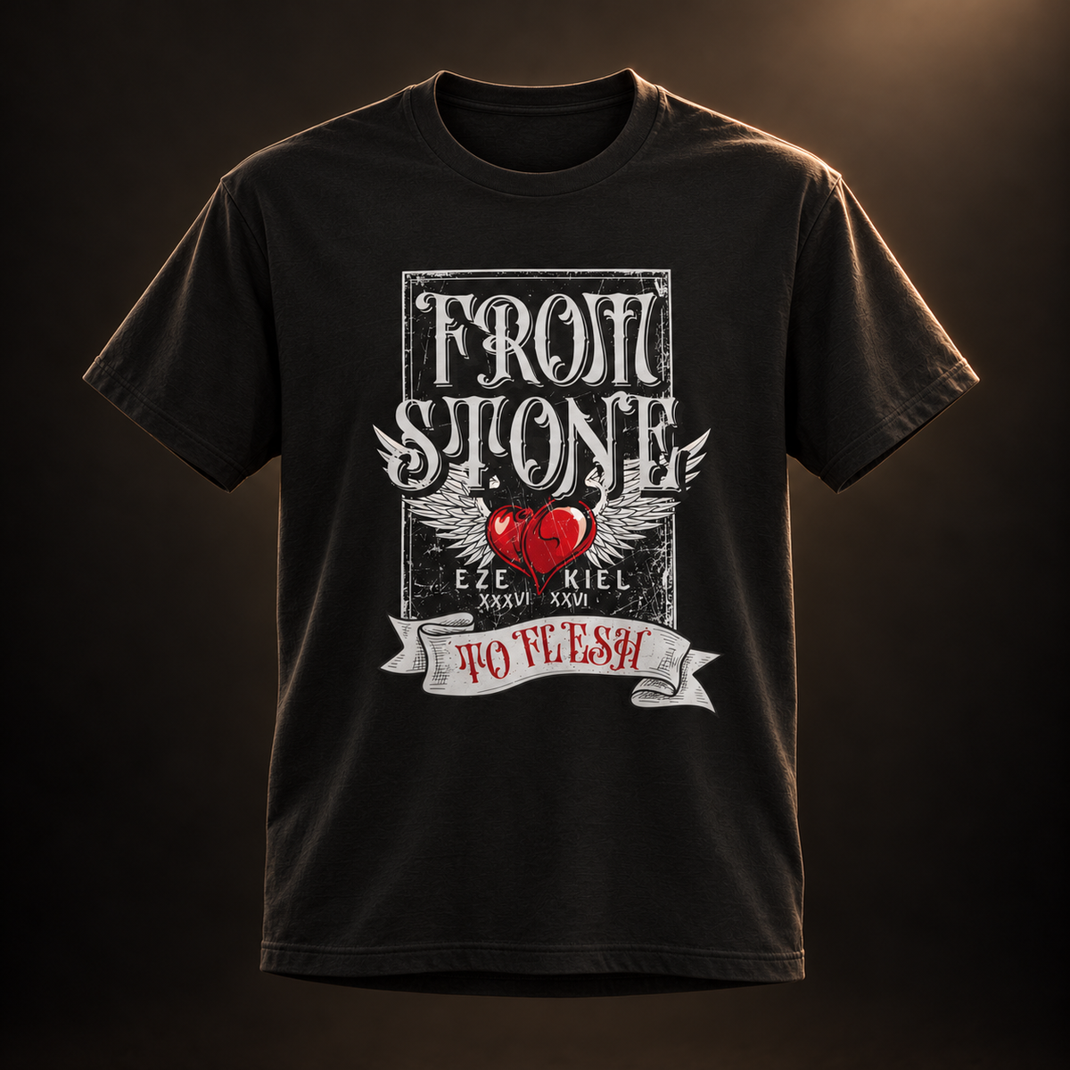 Heart of Flesh — Ezekiel 36:26 Tee