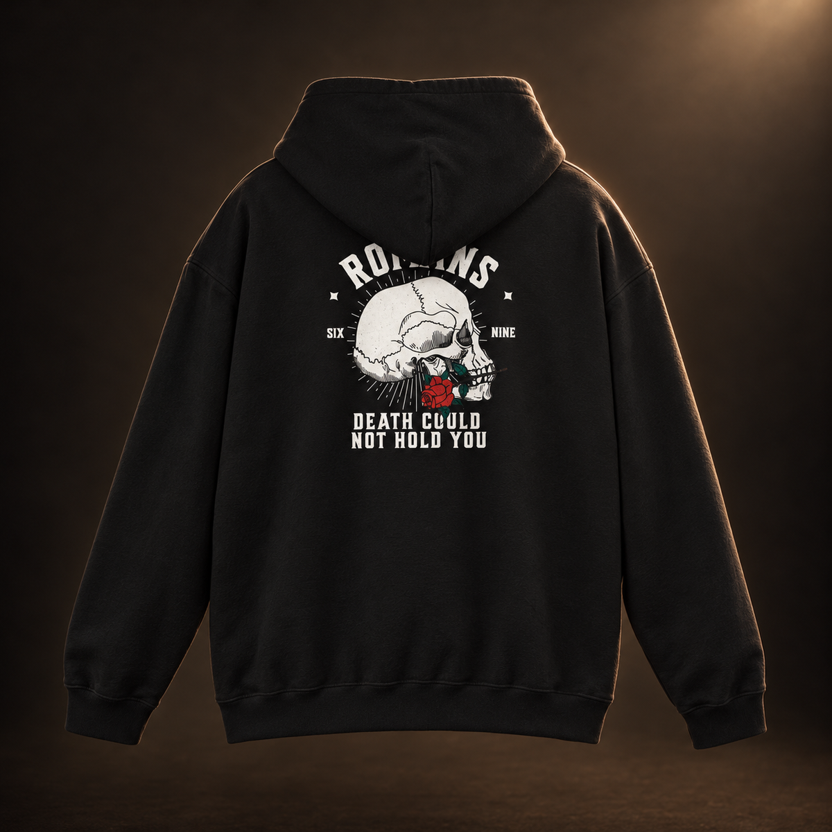 Romans Death — Romans 6:9 Hoodie