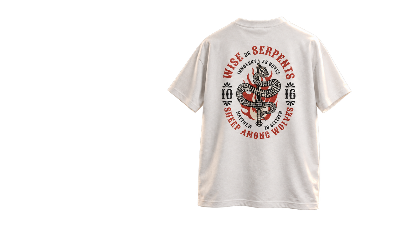 Studio styling of Serpents & Doves, showing its back artwork.