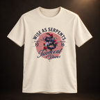 Wise As Serpents Rose Snake — Matthew 10:16 Tee